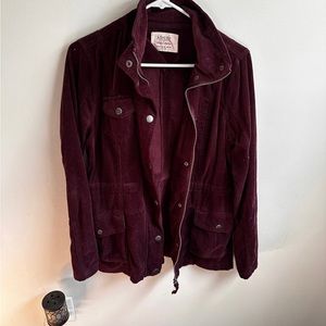 Maroon corduroy jacket